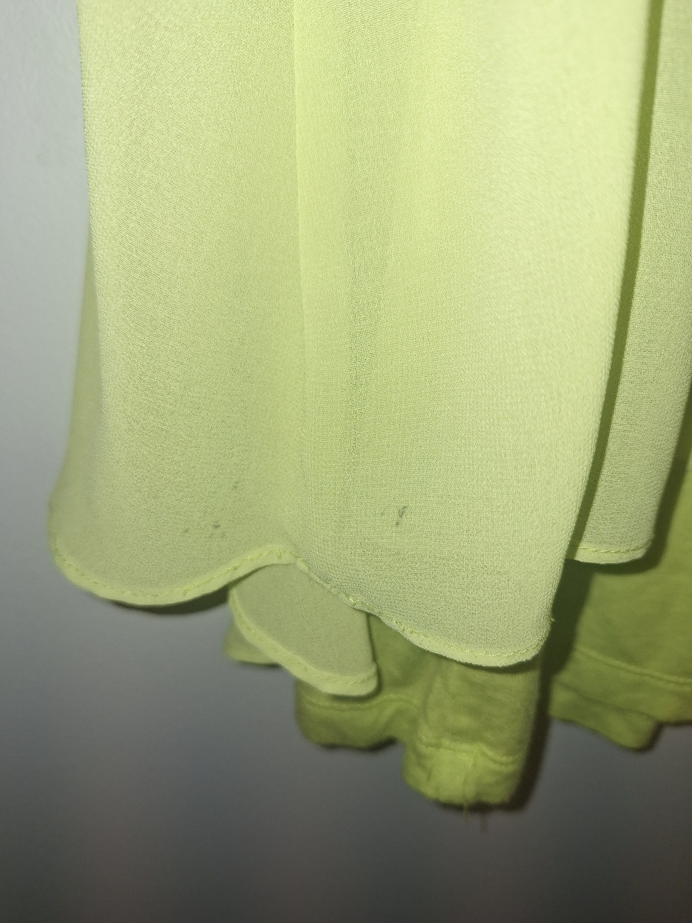 Bwear Women's Neon Lime V-Neck Sleeveless Top - Picture 3 of 6